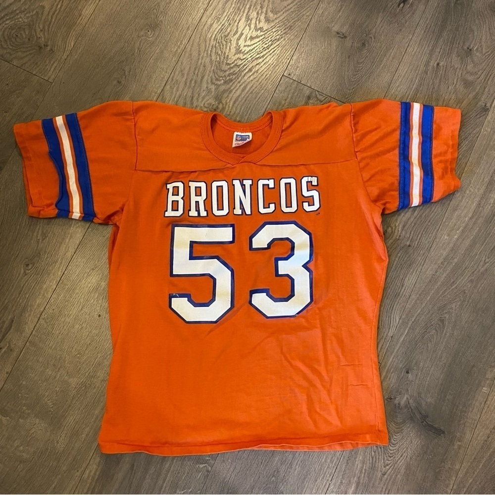 Vintage NFL Rawlings Denver Broncos Orange Crush Football Jersey Size Medium